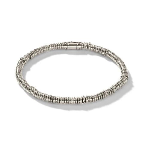 Heishi John Hardy® - Artisan Crafted Heishi Since 1975 Heishi Bead Bracelet, Heishi Bracelet, John Hardy Jewelry, Mens Beaded Bracelets, John Hardy, Bracelet Sterling Silver, Heishi Beads, Perfectly Imperfect, Sterling Silver Bead