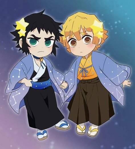 Kaigaku And Zenitsu, Kaigaku Zenitsu, Zenitsu Art, Kny Png, Chibi Kny, Hee Man, Losing Faith In Humanity, Demon Art, Cat Icon