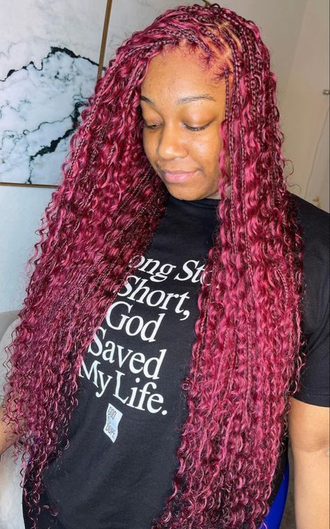 Burgundy Fulani Braids, Twist Styles, Fulani Braids, Locs Hairstyles, Box Braids, Cute Black, Locs, Black Hair, Long Hair