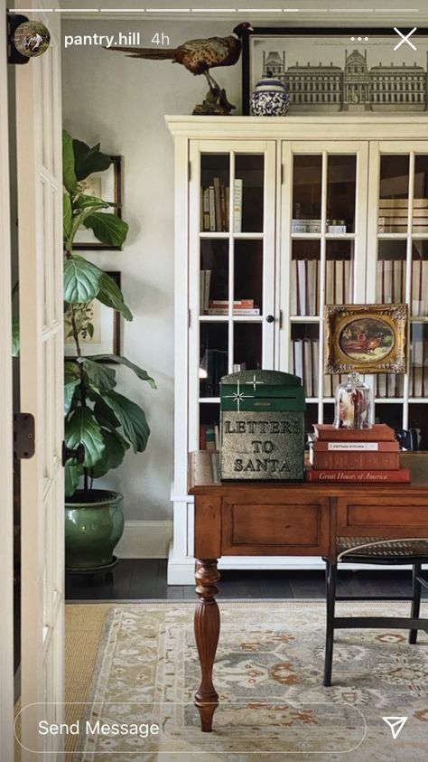 Cabinet In Entryway, Saratoga Springs Ny, English Country Style, Vintage Inspired Decor, Saratoga Springs, Great House, Santa Letter, Decorating Inspiration, Kitchen Garden