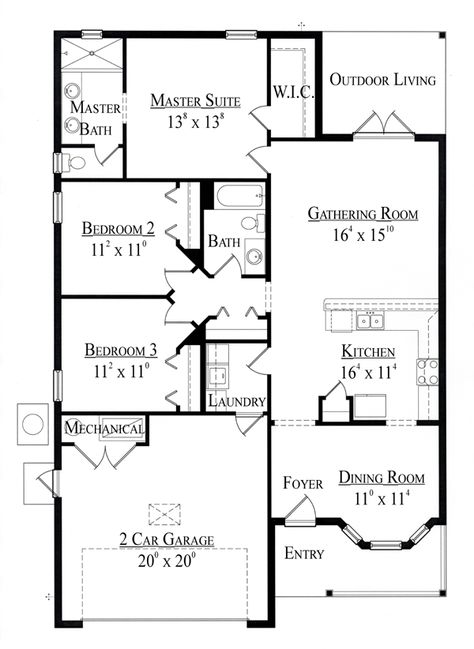 4000 Sq Ft House Plans, 1500 Sq Ft House, Florida House Plans, Small Modern House Plans, Unique House Plans, Mediterranean Style House Plans, Basement House Plans, Little House Plans, Affordable House Plans