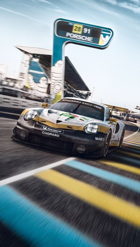 Gt3 Racing, Porsche Rsr, Helloween Wallpaper, Porsche Gt, Motorsport Art, Sports Car Wallpaper, Porsche Motorsport, Cars Auto, Racing Art