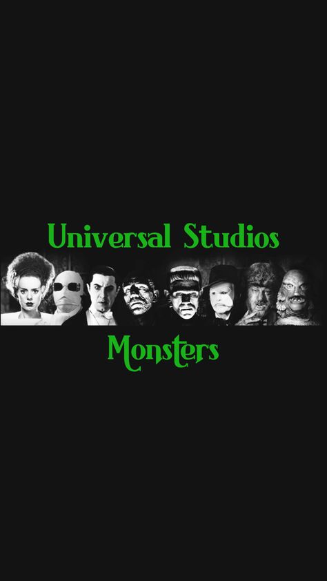 Universal Studios Monster Universal Monsters Wallpaper, Monsters Wallpaper, Universal Studios Monsters, Monster Characters, Universal Monsters, Classic Monsters, Halloween Wallpaper, Wallpaper Ideas, Horror Films