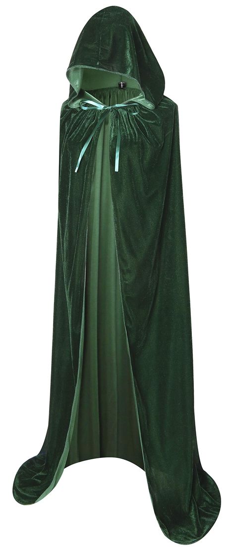 Long Hooded Cloak, Witches Costumes For Women, Elf Kostüm, Velvet Cloak, Wizard Costume, Adult Fancy Dress, Cape Costume, Witch Costumes, Velvet Cape