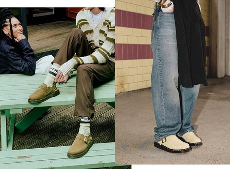 How To Style Mules: ZebZag, Carlson & Jorge Outfit Ideas Dr Martens Carlson Mule, Slingback Mules Outfit, Dr Marten Jorge Ii Outfit, Dr Martens Mule Outfit, Doc Martens Zebzag Mules, Dr Martin Clogs Outfit, Doc Martin Clog Outfit, Doc Mules Outfit, Dr Marten Carlson Clogs Outfit