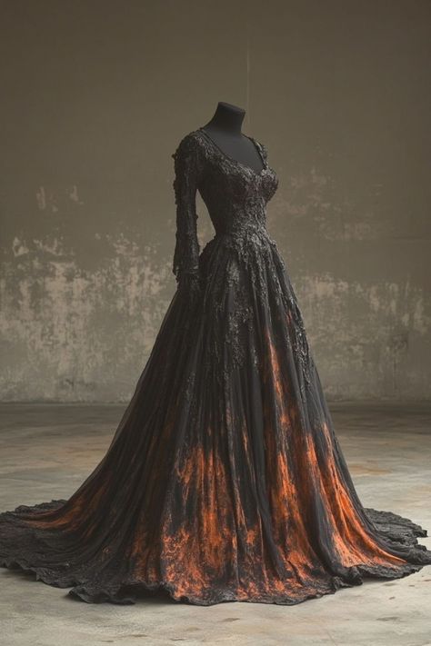 Fantasy Dress Queens, Vampire Ball Gown, Masquerade Gowns, Gothic Ball Gown, Gown Aesthetic, Celestial Dress, Royalty Dress, Frozen Rose, Fantasy Outfits