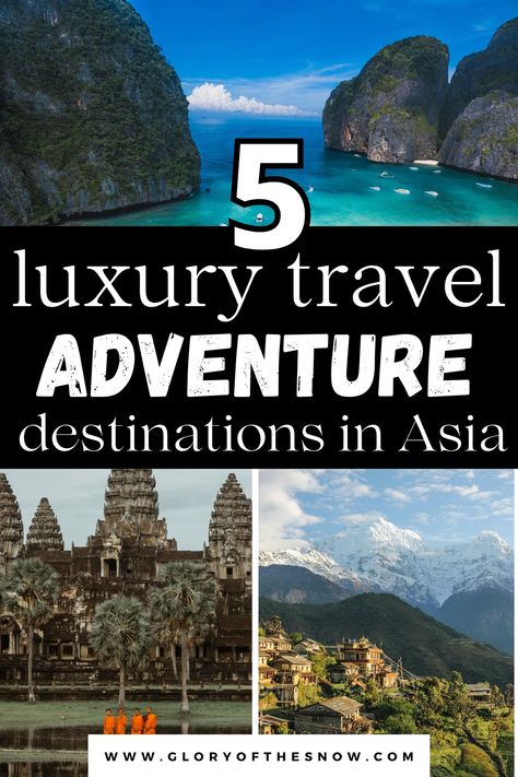 The Best Destinations In Asia For Luxury Adventure Travel: Cambodia, Nepal, Thailand, Borneo, Mongolia. Asia travel destinations, places to visit in Asia, Asia travel guide, Asia itinerary, things to do in Asia, Asia trip, Asia travel bucket list, Asia travel itinerary, Asia bucket list, Asia honeymoon destinations, Asia tourist destinations, Asia adventure destinations, places to travel in Asia, Southeast Asia travel, travel places in Asia, Asia holiday destinations, Asia holidays. Nepal Itinerary, Places To Travel In Asia, Asia Honeymoon, Asia Travel Destinations, Asia Bucket List, Asia Holiday, Asia Itinerary, Travel Cambodia, Asia Trip