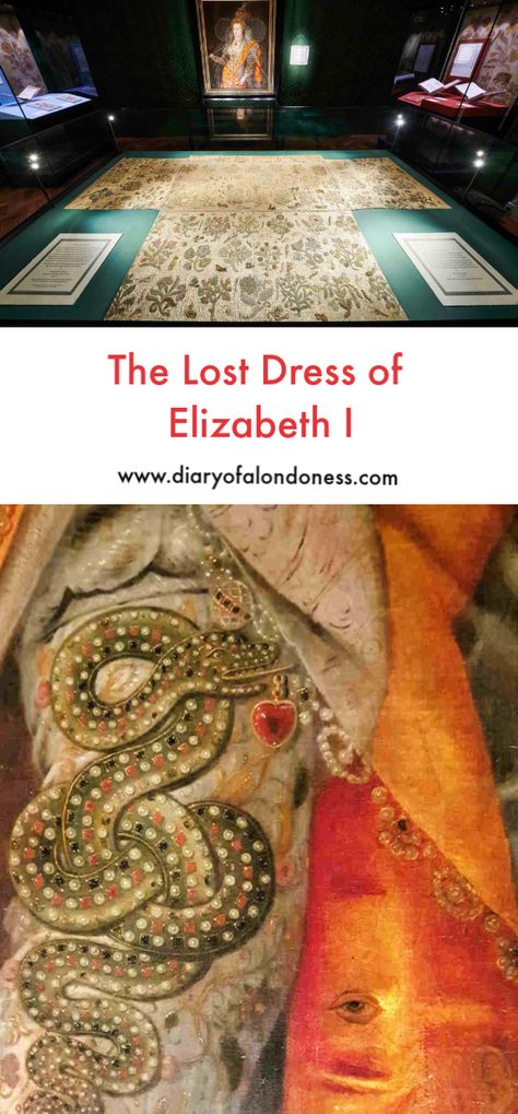 Elizabethan Dress Gowns, Elizabethan Dress Pattern, Elizabethan Embroidery Patterns, Medieval Clothing Royal, Medieval Sewing, Elizabethan Embroidery, Rainbow Portrait, Elizabethan Clothing, Elizabethan Dress