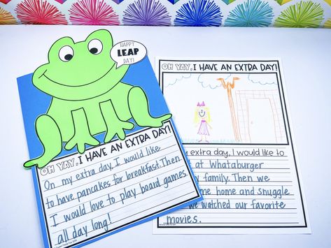 Easy Leap Year Activities to do for Leap Day in First Grade — Sweet Firstie Fun Leap Day School Activities, Leap Year Classroom Ideas, Leap Day Classroom Activities, Leap Year Kindergarten, Leap Day Activities Kindergarten, Leap Day Crafts For Kids, Leap Year Activities For Kindergarten, Leap Day Party, Leap Year Crafts