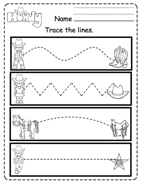 Wild West Activities, Preschool Printables Free, Wild West Crafts, Farm Activities Preschool, Preschool Activity Sheets, Writing Activities For Preschoolers, Preschool Theme Activities, Kids Writing Activities, Preschool Patterns