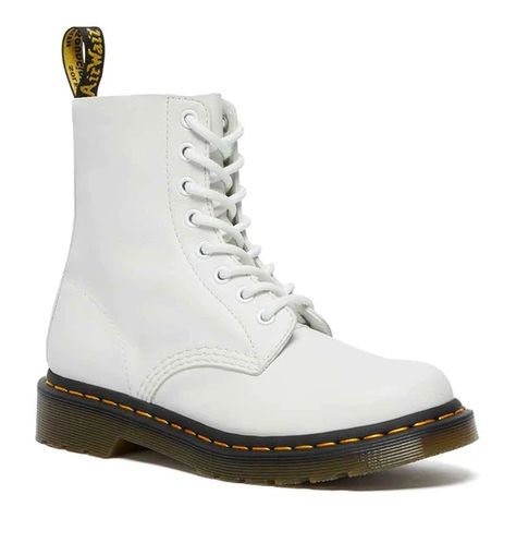 Dr. Martens 1460 Pascal Virginia Leather Boots for Women in White Dr Martens Wedding, 1460 Pascal Virginia, Leather Boots For Women, White Dr Martens, Painted Leather Jacket, Dr Martens 1460 Pascal, Custom Wedding Shoes, Women In White, Wedding Converse