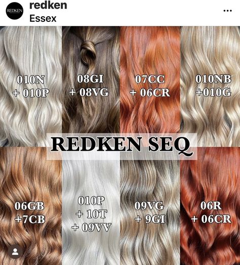 Redken Color Formulas, Redken Toner, Hair Stylist Tips, Matrix Hair Color, Blonde Toner, Matrix Hair, Redken Hair Color, Colour Guide, Redken Hair Products