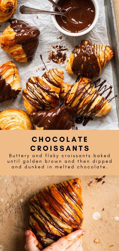 French Chocolate Croissant Recipe, French Chocolate Croissant, Chocolate Croissant Recipes, Flavored Crossiants, Diy Crossant Recipes, Homemade Croissants Chocolate, The Best Croissant Recipe, Flakey Croissant Recipe, Starbucks Croissant Recipe