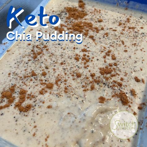 Keto Chow Recipes, Keto Chow Recipe, Keto Chow, Keto Chia Pudding, Healthy Low Carb, Easy Treat, Edible Seeds, Coconut Milk Powder, Chocolate Toffee