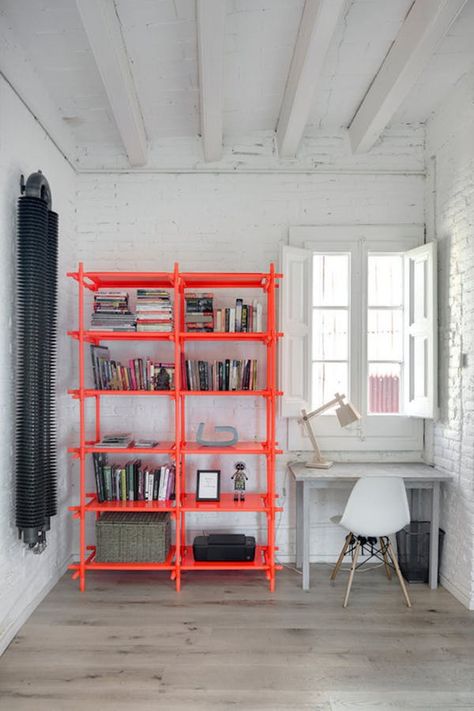 9 Rooms That Use Neon Decor Perfectly | Apartment Therapy Remodel Checklist, Interior Entrance, Japanese Apartment, Interior Unique, Entryway Porch, Minimal Interior Design, Brick Loft, Decor Ikea, Neon Decor