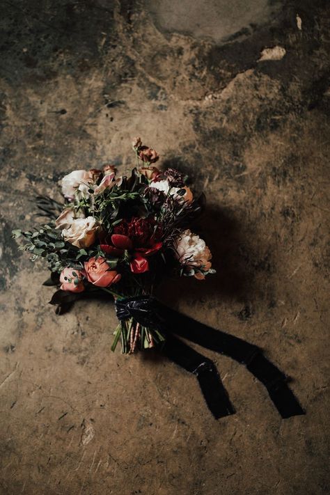 A Dark and Moody Wedding Full of of Black and Oxblood Details Moody Wedding Flowers, Dark Moody Wedding, Dark And Moody Wedding, Dark Wedding, Dark And Moody, Moody Wedding, Wedding Mood Board, North Texas, Wedding Mood