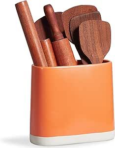 Organize Utensil Drawer, Farmhouse Utensil Holder, Cooking Utensil Organization, Utensil Organizer, Ceramic Utensil Holder, Cork Mat, Utensil Caddy, Utensil Drawer, Utensil Storage