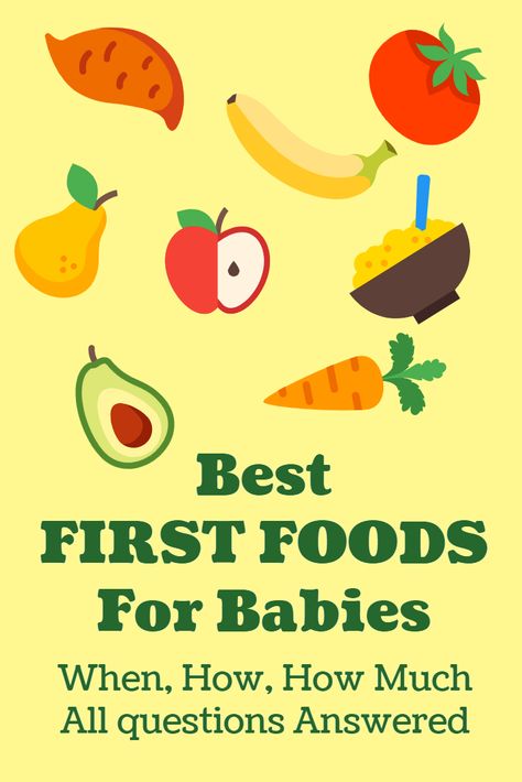 Best First Foods For Babies 6m+ First 100 Foods, 3 Day Rule, Food For Baby, Foods For Babies, Cooking Avocado, Tummy Issues, First Foods, Oat Cereal, List Of Foods