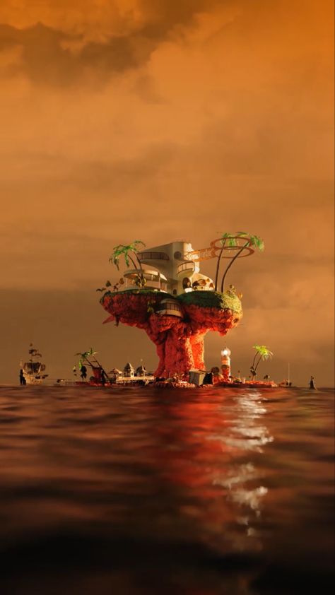 Plastic Beach, Gorillaz Art, Music Poster Design, Cover Wallpaper, Band Wallpapers, Wallpaper Animes, Iphone Wallpaper Themes, Cool Wallpapers Art, Music Wallpaper