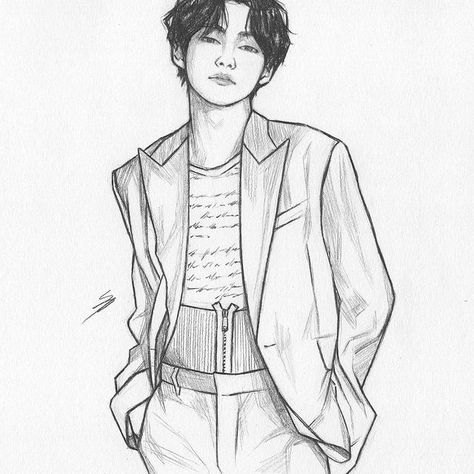 Timed 10 minute sketch ⏱ I should do this more often 🤔 it's a good excersice, especially if you don't have much time to draw 😌 #bts… V Sketch, V Drawing, Sketch Kpop, Taehyung's Art, Realistic Pencil Drawings, Art Drawing Sketch, Nature Sketch, Nose Drawing, Bts Art