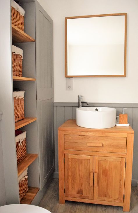 Bathroom Boiler Storage, Boiler Cupboard Bathroom, Bathroom With Boiler Cupboard, Hide Boiler In Bathroom, Boiler Cupboard Ideas Bathroom, Boiler In Bathroom, Boiler Cupboard, Cloakroom Ideas, Downstairs Wc