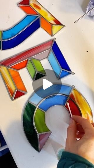 Vanessa Power - Lover of Letters on Instagram: "Picked up some yummy new stained glass this week for a new stained glass project I can’t wait to start! This video shows me adding some patina to the solder to turn it black. I prefer the black aesthetic for the solder in true Tiffany style. Top tip I learnt this week that cleaning it with vinegar stops the patina from oxidising. If anyone would like a stained glass letter drop me a message.  #stainedglass #stainedglassartist #stainedglassdesign #stainedglasspanel #stainedglassletters #handlettering #lettering #letteringartist #signsofpower" Stained Glass Initials, Stained Glass Name Signs, Stained Glass Letters Alphabet Patterns, Stained Glass Letters, Stained Glass Project, Stained Glass Panel, Stained Glass Projects, Letter J, Glass Ideas