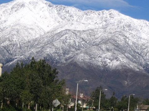 San Gabriel Mountains Rancho Cucamonga, California. Lived right beneath these.. So beautiful. Rancho Cucamonga California, San Gabriel Mountains, Places In California, Erie Pa, Wild Fire, Scenic Photos, San Gabriel, Rancho Cucamonga, California Love