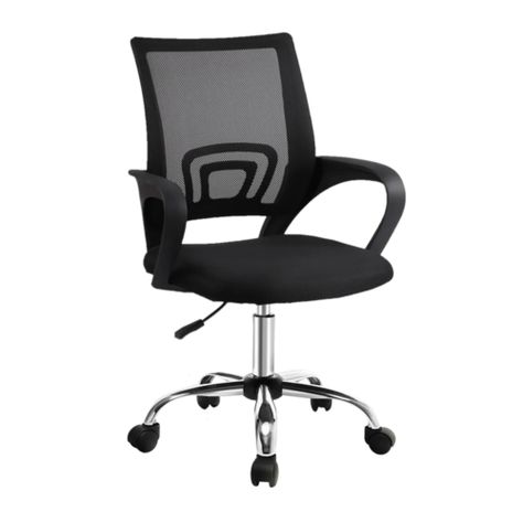 Fix Your Posture, Black Office Chair, Mesh Chair, Chair Height, Executive Office Chairs, Home Office Accessories, Mesh Office Chair, Office Desk Chair, Chrome Colour