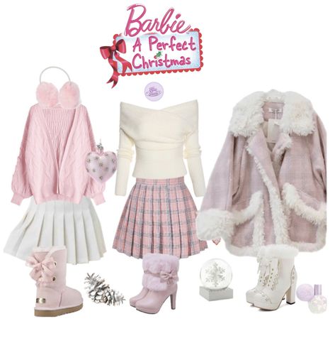 Pictures Of Barbie, Barbie Movie Outfits, Gods Princess, Barbie 90s, Xmas Pictures, Movie Outfits, Christmas Barbie, Outfit Pink, Movies Outfit