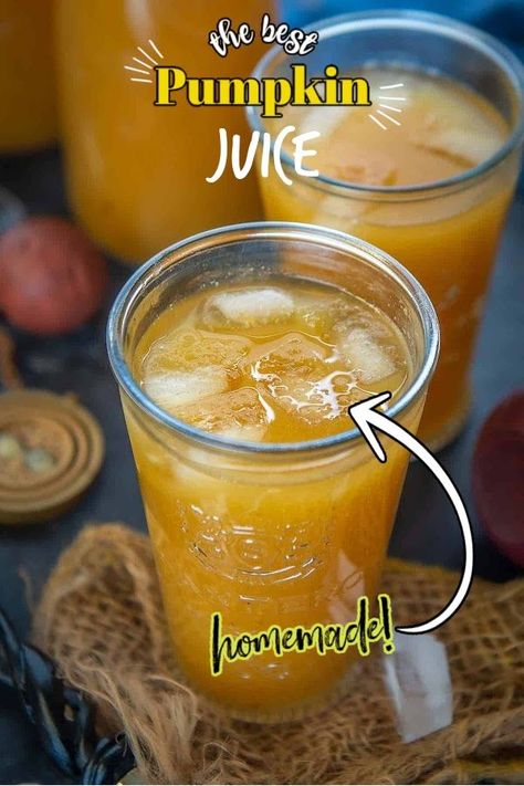 Pumpkin Juice Harry Potter, Pumpkin Juice Recipe, Fall Juices, Harry Potter Drinks, Juice Menu, Non Alcoholic Punch, Pumpkin Drinks, Pumpkin Juice, Alcoholic Punch