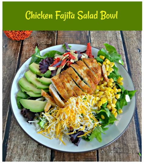 Up your salad game with these Chicken Fajita Salad Bowls. Chicken Recipes | Salad Recipes | Chicken Fajitas | Mexican Recipe | Healthy Recipes | Salad Recipes | Salad Bowls | Chicken Fajita Recipes | Chicken Recipes Salad, Chicken Fajita Recipes, Chicken Fajita Salad, Chili Lime Vinaigrette, Fajita Salad, Buffalo Chicken Salad, Sauteed Peppers, Italian Chopped Salad, Chicken Fajita Recipe