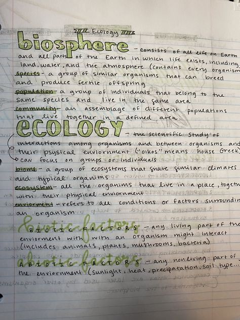 Using multiple methods and lettering I did my biology notes Biology Notes Ecology, Biology Ecology Notes, Ecology Notes College, Ecology Study Notes, Biology Notes Colleges, Ecology Notes Aesthetic, Ap Biology Notes Aesthetic, Marine Biology Study Notes, Ap Biology Notes