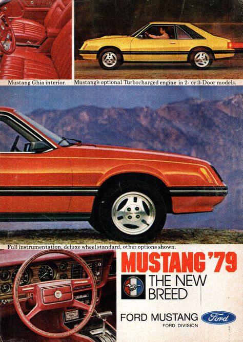 1979 Ford Mustang, Fox Mustang, Mustang Sally, Turbo Charged, Fox Body Mustang, Automobile Advertising, Ford Mustang Car, Cool Car Drawings, Magazine Advertisement