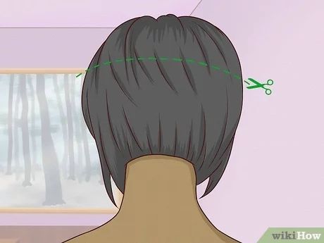 Lob Haircut With Bangs, Above Shoulder Length Hair, Cut Hair At Home, Angled Hair, Hair Dye Videos, Self Haircut, A Bob Haircut, Cut Own Hair, Cut Your Own Hair