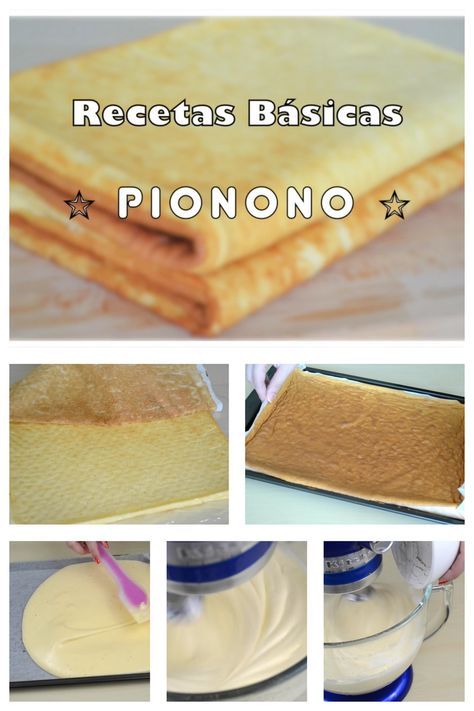 Cómo hacer un PIONONO CASERO para rellenar... Swiss Roll, Bread Cake, Healing Food, Cake Roll, Pastry Cake, Baked Goods, Sweet Recipes, Christmas Food, Cookie Recipes