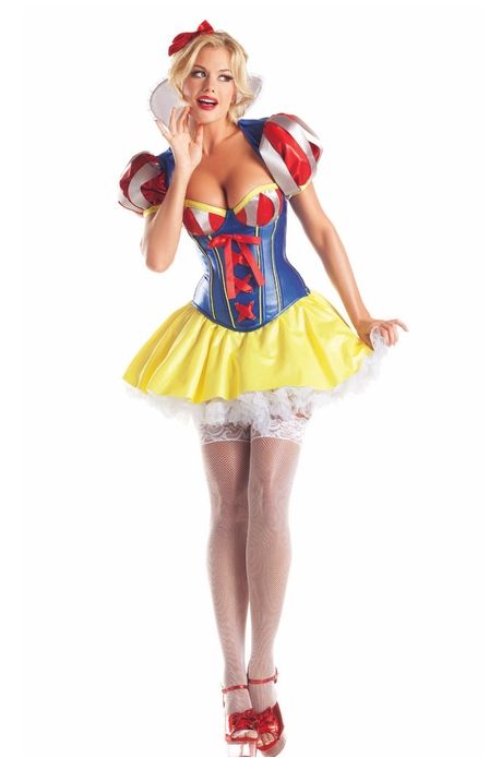 Halloween costume parties:  enabling sissy princesses to venture out in public for decades :) ^_^ Wicked Costumes, Snow White Dresses, Snow White Costume, White Costume, Corset Costumes, White Costumes, Disney Halloween Costumes, Adult Halloween Costumes, Cute Costumes