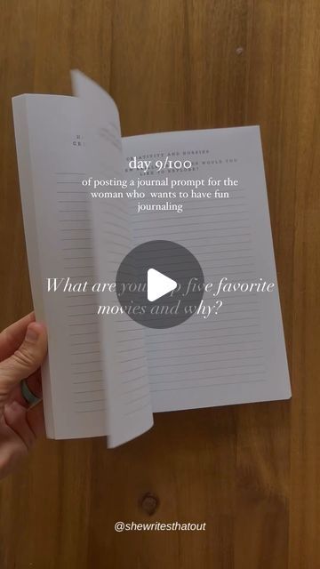 shewritesthatout on Instagram: "Thank you for following along on this journal prompt challenge ✨✍🏼

// If you’re enjoying this challenge, double tap & share with a friend!" Journal Prompts, Double Tap, Tap, Favorite Movies, Thank You, On Instagram, Instagram