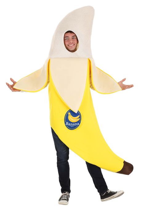 PRICES MAY VARY. HUMOROUS COSTUME: Funny costumes like this Adult Peeled Banana Halloween Costume offer a perfect blend of humor, comfort, and standout style. As one of the most amusing funny costumes for adults, it not only makes you the life of the party, but also ensures ease of movement and comfort. COMFORTABLE WEAR: Crafted from lightweight, breathable materials, these costumes for adults keep you cool and comfortable even in warm, crowded parties. This banana costume adult version ensures Banana Halloween Costume, Despicable Me Costume, Peeled Banana, Banana Costume, Fruit Costumes, Costumes For Adults, Minion Costumes, Fun Costumes, Food Costumes