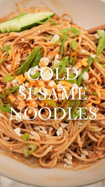 Chris Joe on Instagram: "These Cold Sesame Noodles are such an easy, delicious 10 minute noodle dish when I need something fast! Find the full recipe with all my key tips on the blog and the @flavrs.app now! Search “CJ Eats” or “Cold Sesame Noodles” in the app for the recipe. Enjoy! #dinner #noodles #sesame #easyrecipes #cjeatsrecipes #flavrs" Cold Noodles Recipes, Korean Cold Noodles, Cj Eats, Sesame Noodles Recipe, Cold Sesame Noodles, Dinner Noodles, Sesame Noodles, Cold Noodles, Noodle Dish