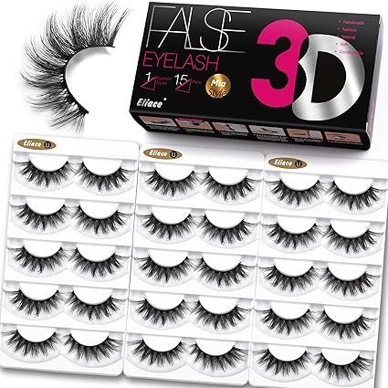 Amazon.com: Natural Dramatic 3D Mink Eyelashes Cat Eye-Lashes Wispies, Eliace Fake Eye lashes Long Lashes Thick Mink Lashes Fluffy Cross Wispy Volume Lashes Soft Reusable Strip Lashes 15 Pairs | Sierra Style : Beauty & Personal Care Wispy Volume Lashes, Natural Dramatic, Wispy Volume, Lashes Thick, Fake Eye Lashes, Cat Eye Lash, Fake Eye, Wispy Lashes, Faux Mink Lashes