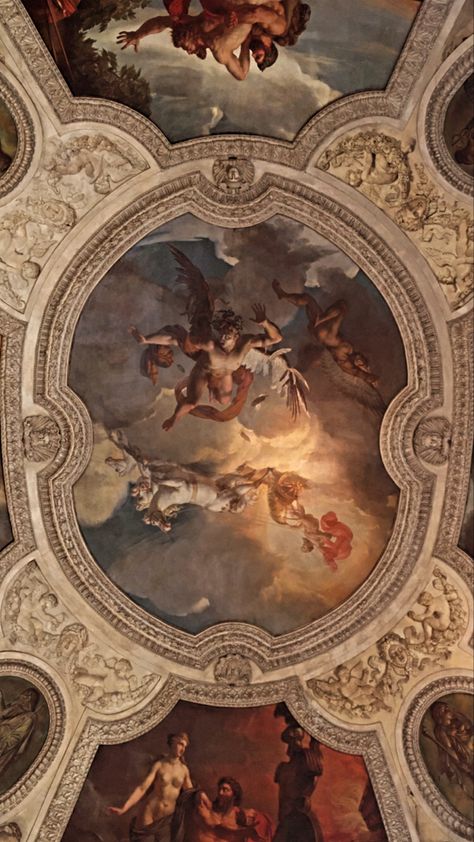 Othello Art, Baroque Painting, Castle Aesthetic, Italian Paintings, Ceiling Art, Rennaissance Art, Baroque Art, Baroque Architecture, Biblical Art