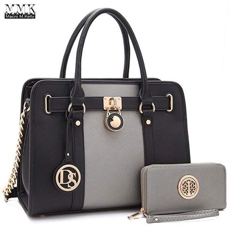 MMK collection Fashion Handbag with coin purse(XL-11) Classic Women Purse Handbag for Women` Signature fashion Designer Purse ~ Perfect Women Satchel Purse (XL-02-7103W-PT/BK) afflink #purse #handbag #womens #womensfashion #black #wallets #designers Ladies Designer Handbags, Cheap Purses, Work Tote Bag, Popular Handbags, Stylish Purse, Cheap Handbags, Handbags And Purses, Cute Purses, Satchel Purse