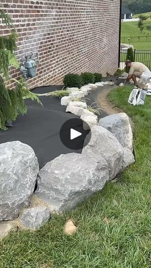 2.3M views · 5.6K reactions | Reclaim Your Edges #garden #landscaping | Garciaconcretellc Front Yard Design, Front Landscaping, Landscaping With Large Rocks, Landscape Edging, Vintage Garden Decor, Front House Landscaping, Yard Design, Garden Landscape, Budget Backyard