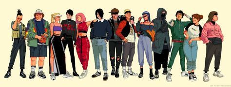 ArtStation - YUNG KONOHA, NAKEDMAZAFAKER ! Ultimate Naruto, Ninja Outfit, Art Outfit, Avatar Cartoon, Naruto Fan Art, Anime Inspired Outfits, Naruto Shippuden Sasuke, Adidas Outfit, Naruto Wallpaper