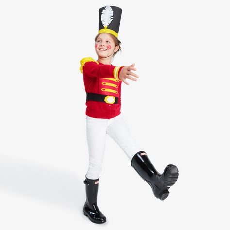 Diy Nutcracker Costume, Diy Christmas Costumes, Diy Nutcracker, Halloween Costume Ideas For Kids, Halloween Block Party, Sew Halloween Costume, Costume Ideas For Kids, Christmas Tree Costume, Nutcracker Costumes