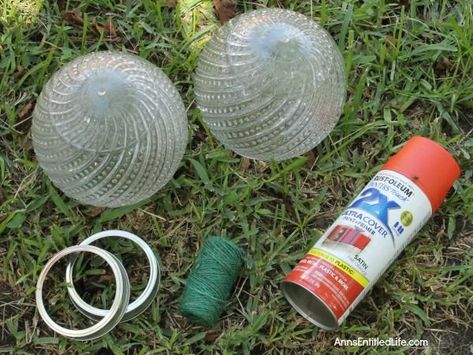 Upcycle your old glass globes inexpensively and easily to create beautiful outdoor table lighting or festive holiday decor. There is no limit to where a can of paint, an old globe light and a battery operated tea light can take you! Have an old light globes in the closet from from an update and wondered what to do with it? How about making a holiday or seasonal decor that is close to the original purpose?Since these are glass, it is necessary to watch where they are placed. While no… Outdoor Table Lighting, Glass Light Globes, Glass Light Covers, Light Globes, Globe Light Fixture, Old Globe, Glass Light Shades, Battery Operated Tea Lights, Paper Rosettes