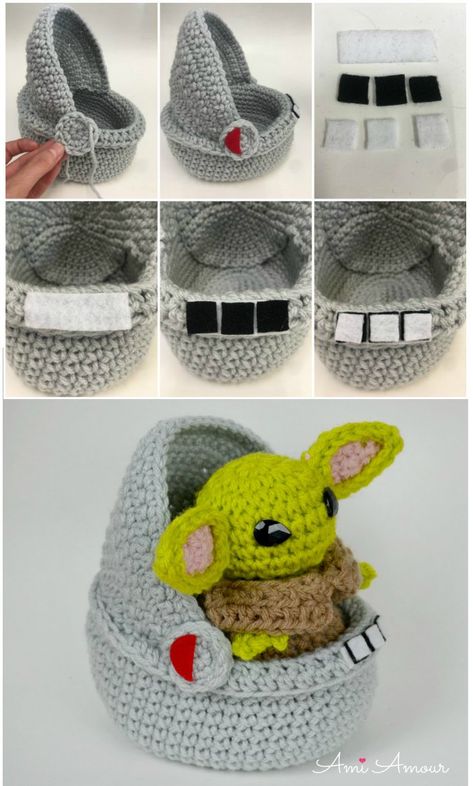 Space Pod for Yoda Amigurumi! - Free Pattern - Ami Amour