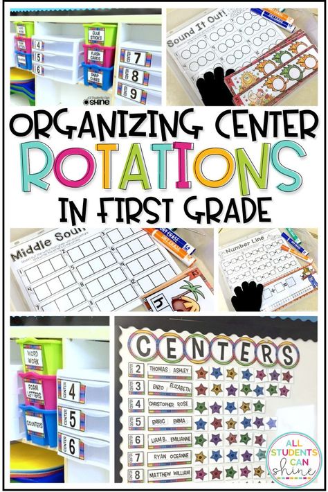 When heading back to school, you may be thinking about how to organize your classroom, and set up classroom routines. In this post, I talk about how I organize centre rotations in first grade. Station Ideas For First Grade, How To Teach First Grade, First Grade Stations Set Up, How To Organize Centers In Classroom, Literacy Rotations First Grade, Classroom Stations Center Rotations, First Grade Center Rotation Chart, Center Rotations First Grade, Classroom Setup First Grade