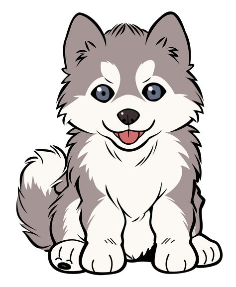 #dog #siberianhusky Husky Clipart, Cute Siberian Husky, Siberian Husky, Husky, Clip Art, Dogs, Quick Saves, Art