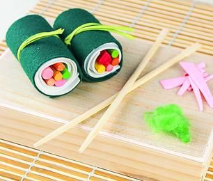 Kid's Arts & Crafts Ideas & Projects - Crafting with Fiskars Sushi Craft, Sushi Style, Anime Club, Diy Sushi, Elephant Crafts, Crayon Roll, Cultural Crafts, Crayon Holder, Sushi Art